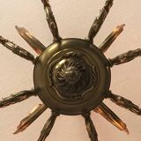 8-branch bronze chandelier