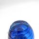 Murano Sommerso Perfume Bottle Signed with Polished Glass Faces 19cm