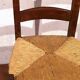Chaise enfants vintage en bois et paille