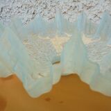 Clichy blue speckled opaline lampshade