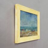 Swimming school by the sea, 1974 – oil painting by Alexander Michael