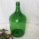 Dame Jeanne en verre vert émeraude