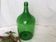 Dame Jeanne en verre vert émeraude