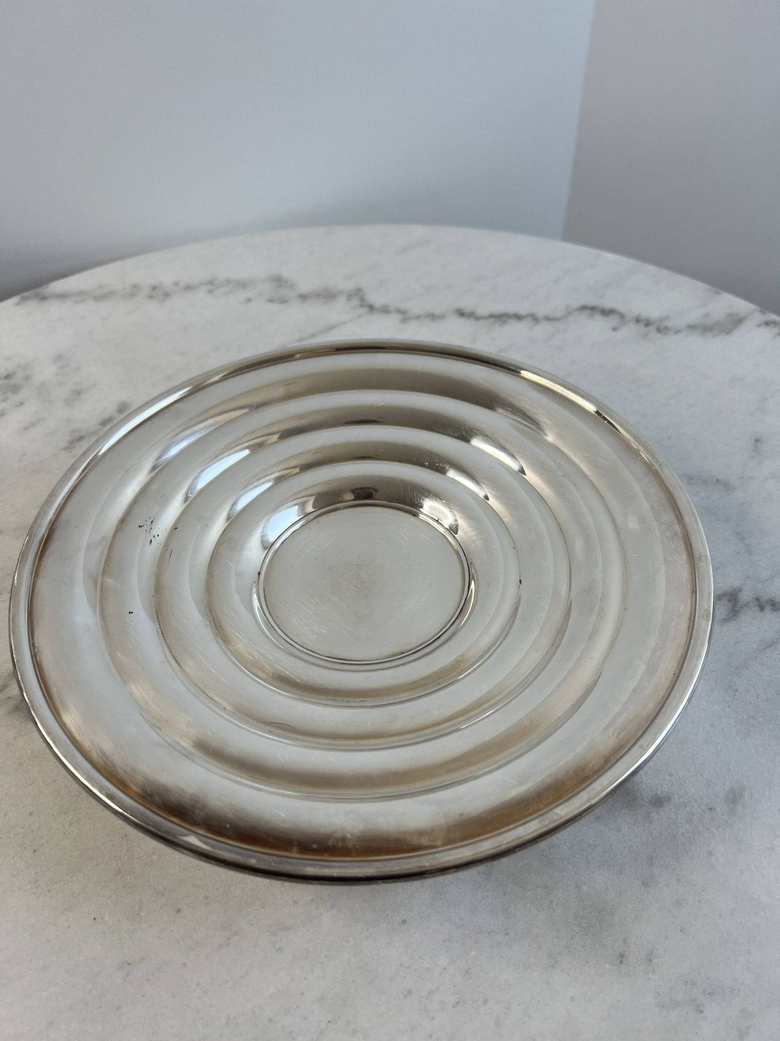 Art Deco silver-plated bowl