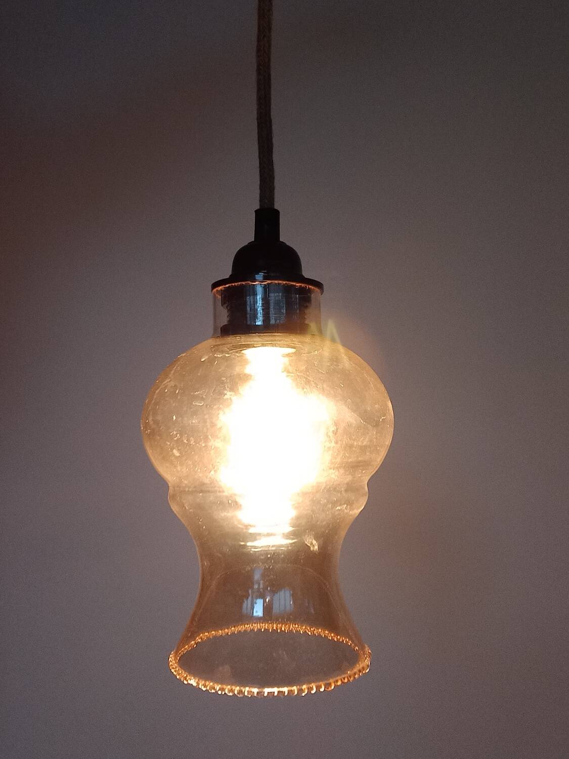 Suspension / abat jour verre
