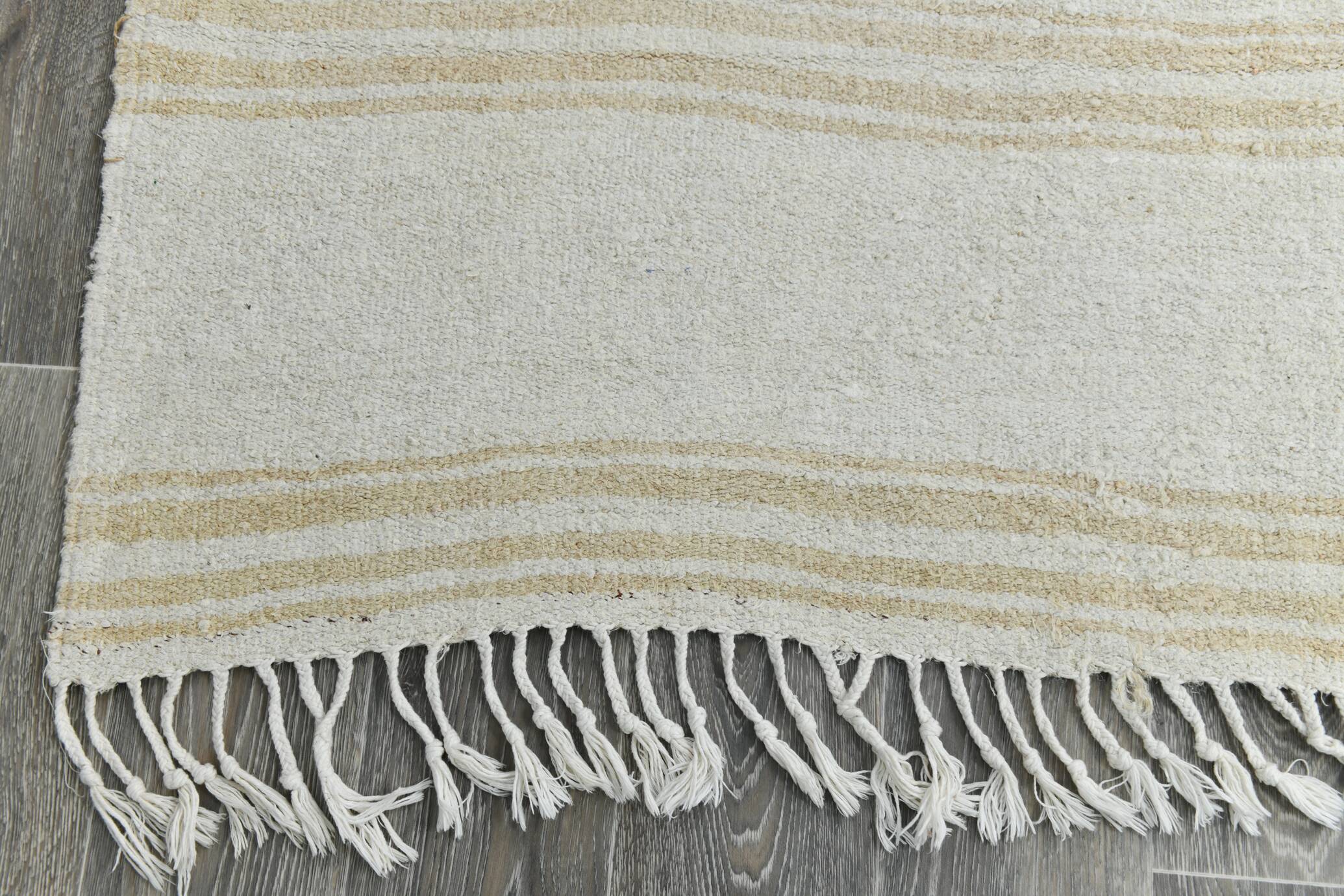 Off-White Oversize Oushak Vintage Rug For Living Room, 181x335 Cm