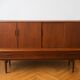 Enfilade / Teak highboard by A. Jensen & Molholm for Herning, Denmark