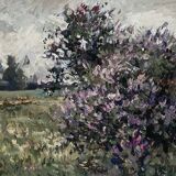 Oil painting on canvas signed dimensions: height -40cm- width -50cm-