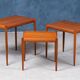 Tables Gigognes en Teck, Danemark, 1960s, Set de 3