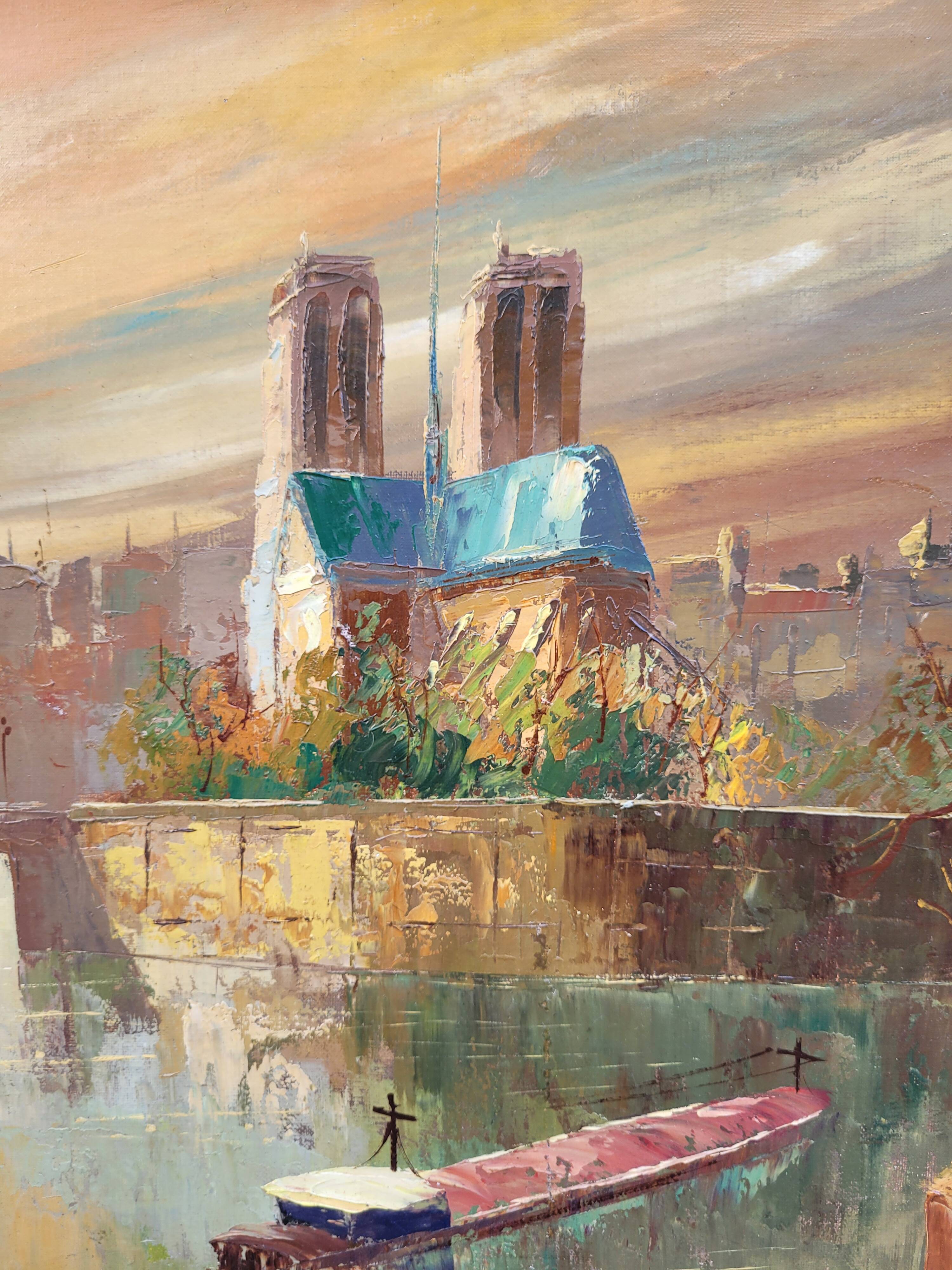 Notre Dame, oil on canvas