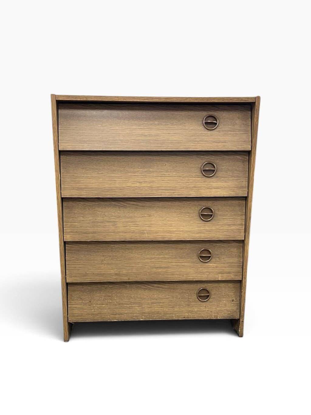 Vintage wooden shoe cabinet / drop-leaf cabinet