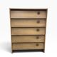 Vintage wooden shoe cabinet / drop-leaf cabinet