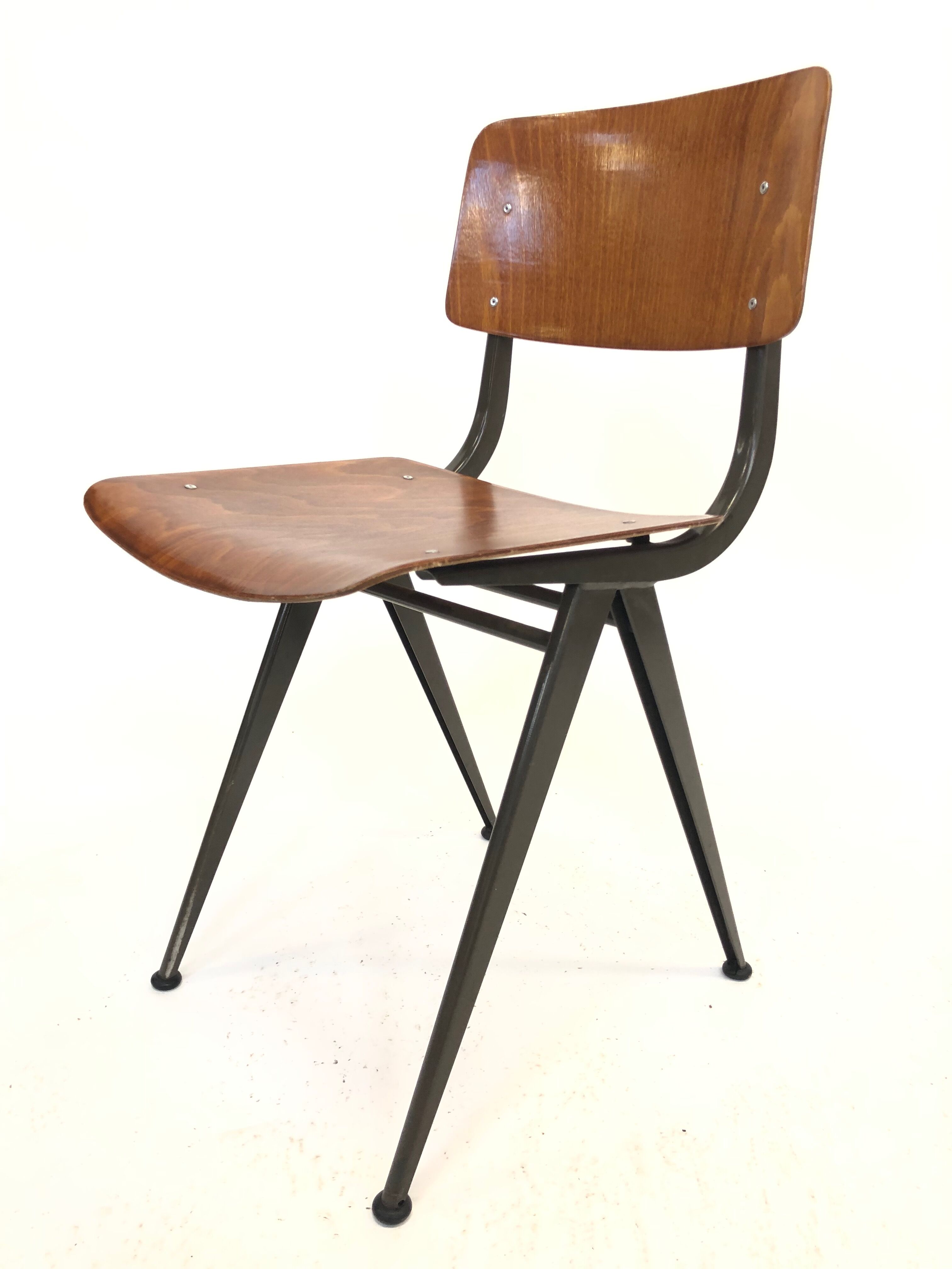 Vintage Eromes Marko school compass Chair set of 4