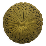 Vintage velvet round cushion