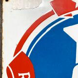 Old enamelled plate tourist restaurant