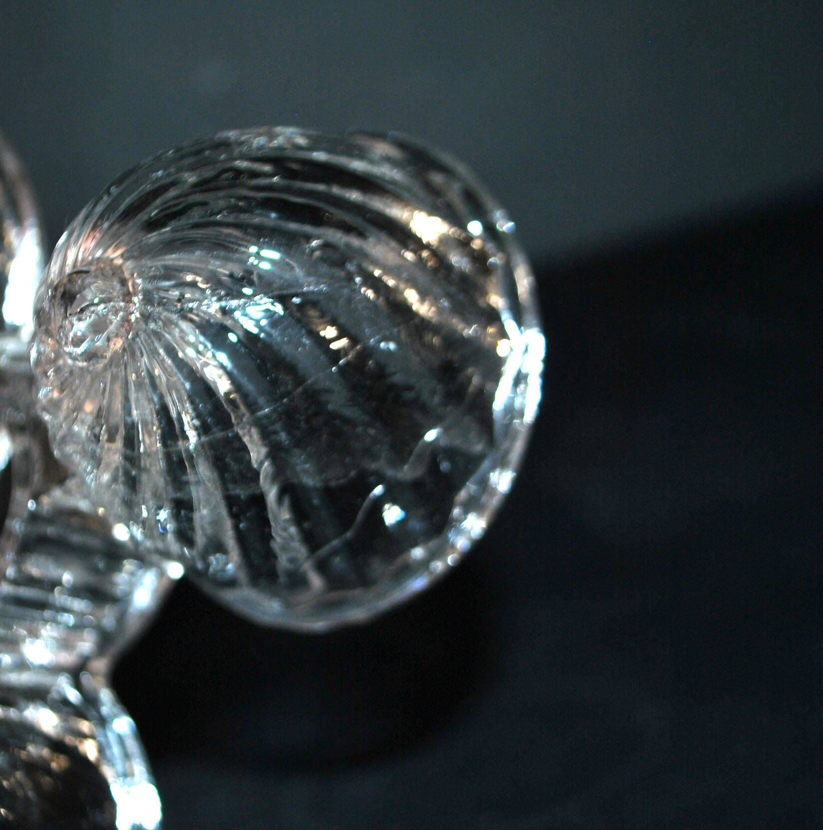 Vallerysthal rotating tableware – retro glass servant for salt, pepper, and mustard.