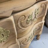 Louis XV secretary in raw wood