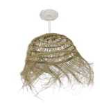 Suspension Doum in braided half – 30×60 cm – Handmade Moroccan production