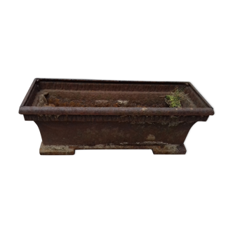 Old cast iron planter length 43 cm