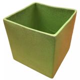 Neon-Green Crackled Effect Ceramic Planter / Decorative Pot