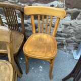 Lot of 50 mismatched bistro chairs french Restaurant THonet curved wood