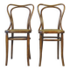 2 Bistro chairs No. 55- 3/4 by Kohn, circa 1905, caned