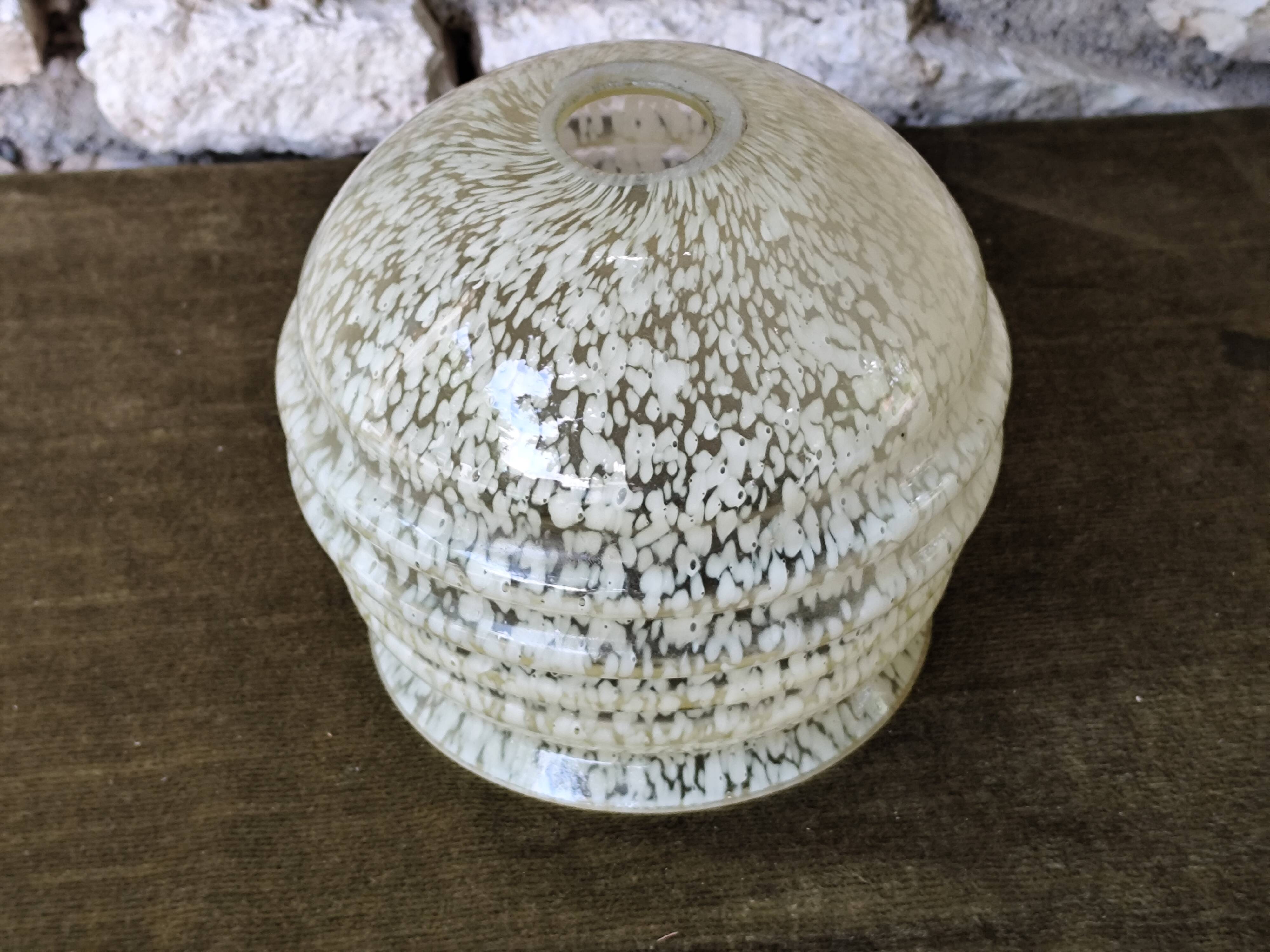 Speckled glass globe