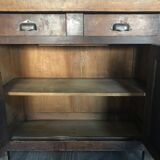 Buffet, old chopping block