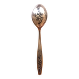 Jam spoon in solid silver and vermeil.