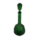 Empoli green glass bottle, zodiac signs