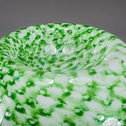 Murano floor lamp in green glitter glass attributed to Mazzega, 1960s
