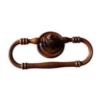 Large old wooden towel rack