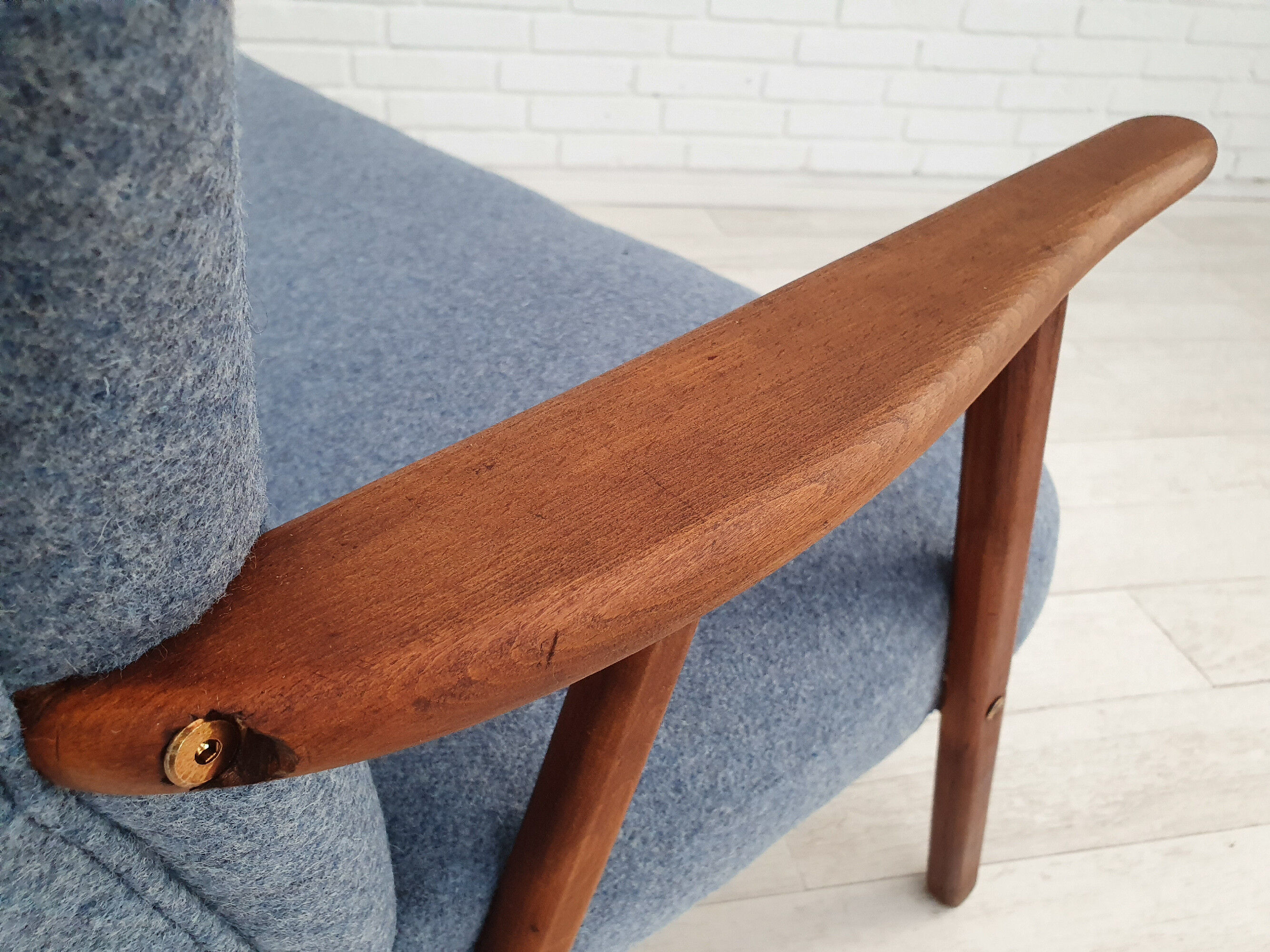 Danish sofa by Erhardsen & Andersen, completely renovated - reupholstered, 70s