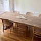 Monastery table - sun - in solid old oak - length 375 cm