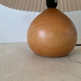 Solid wood bedside lamp