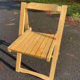 Wooden folding chair 1980