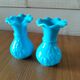 Duo of opaline vases