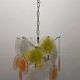 Murano Glass Disc Snowflake Chandelier 1960’s