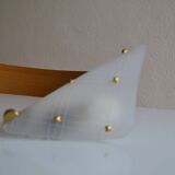 50s Arlus wall light in Perspex and brass