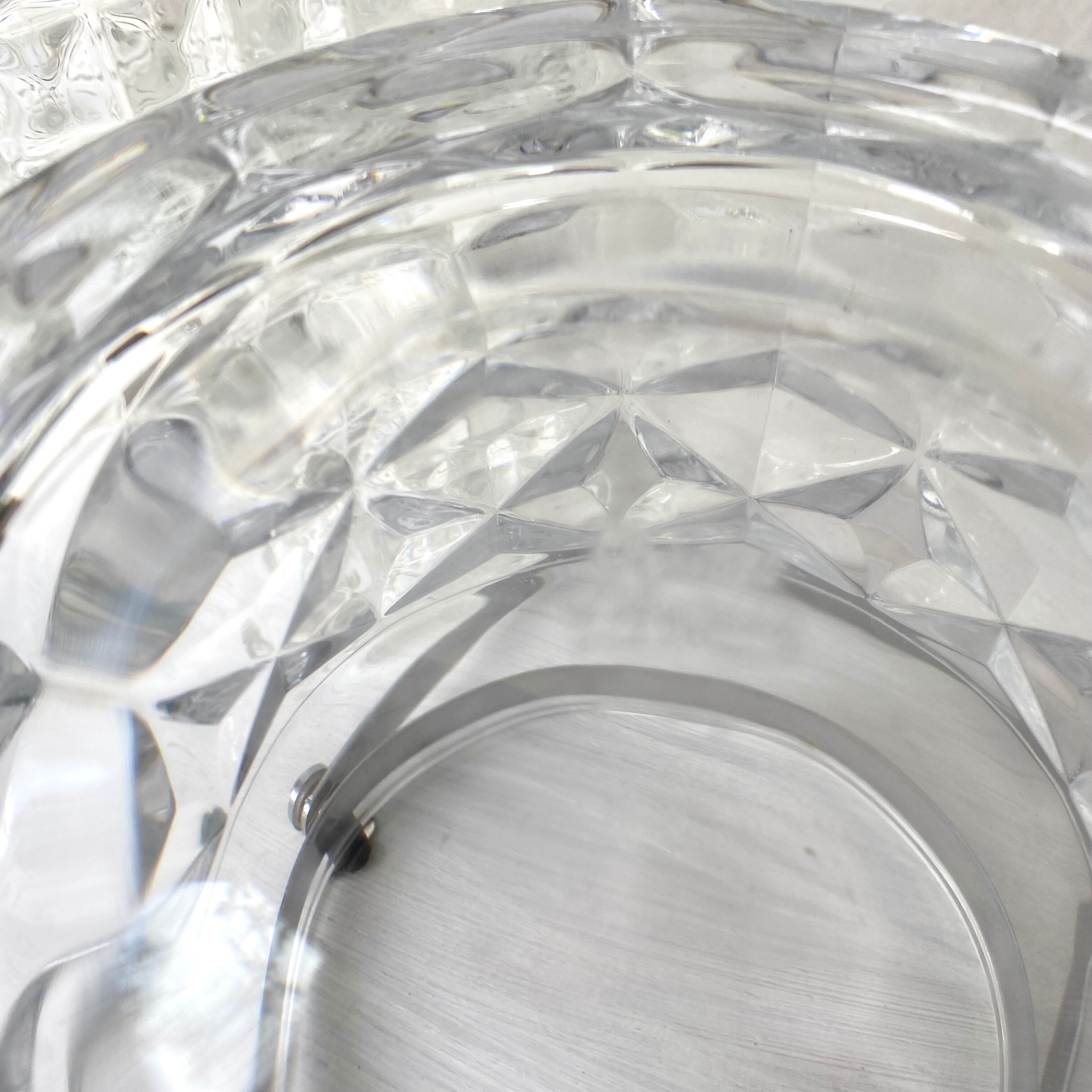 Vintage crystal ice bucket