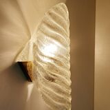 Pair of large Murano glass wall lights