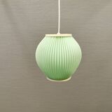 Danish pleated hanging lamp, Pearl Shade, produced by Hoyrup Light and designed by Lars E Schiøler