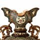 Paire de vases balustres en majolique de 1885 signés Gerbing & Stephan