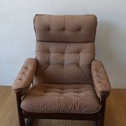Genega Møbler leather armchair, Denmark, 1960s.