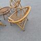 Vintage salon de jardin en rotin