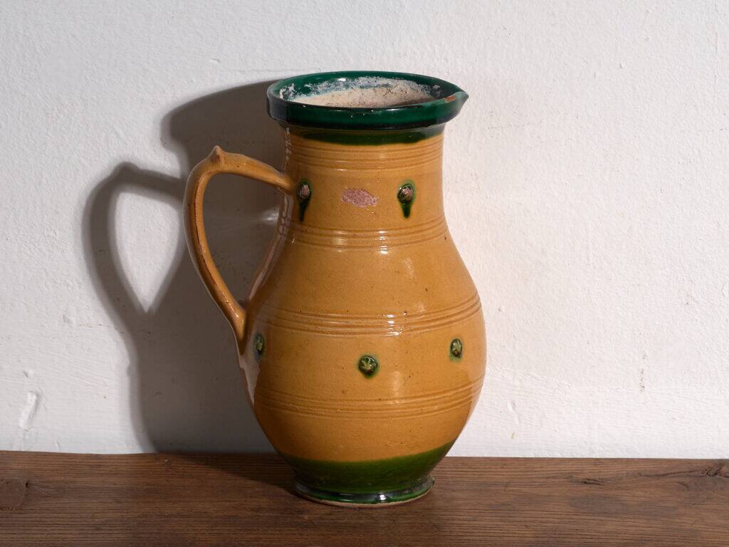 Old glazed ceramic pot – Central Europe, around 1930