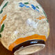 Ceramic vase by J. Massier Vallauris with floral decoration.