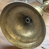 Old brass candle holder