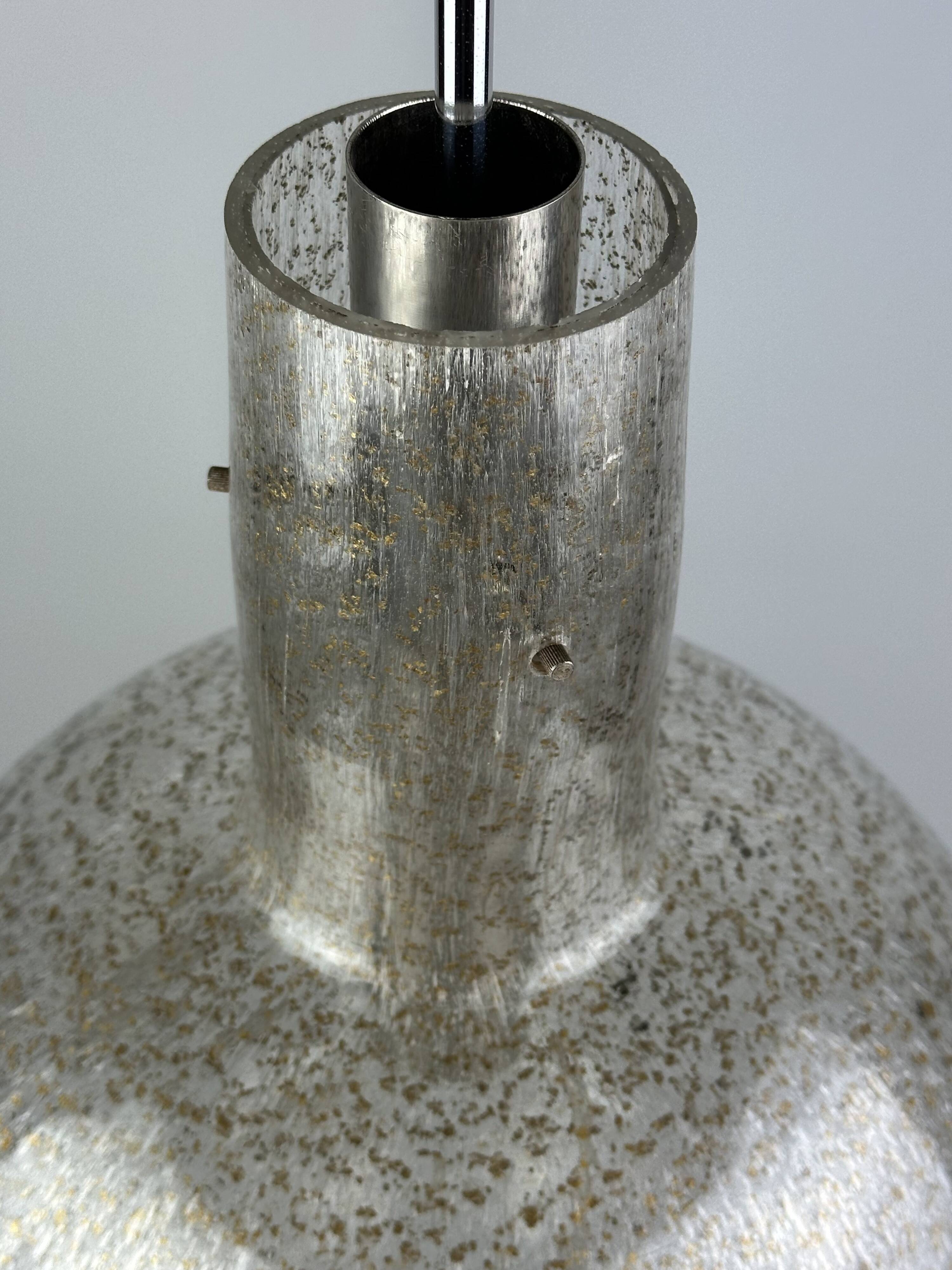 60s 70s ceiling lamp hanging lamp by Temde Leuchten glass space age design