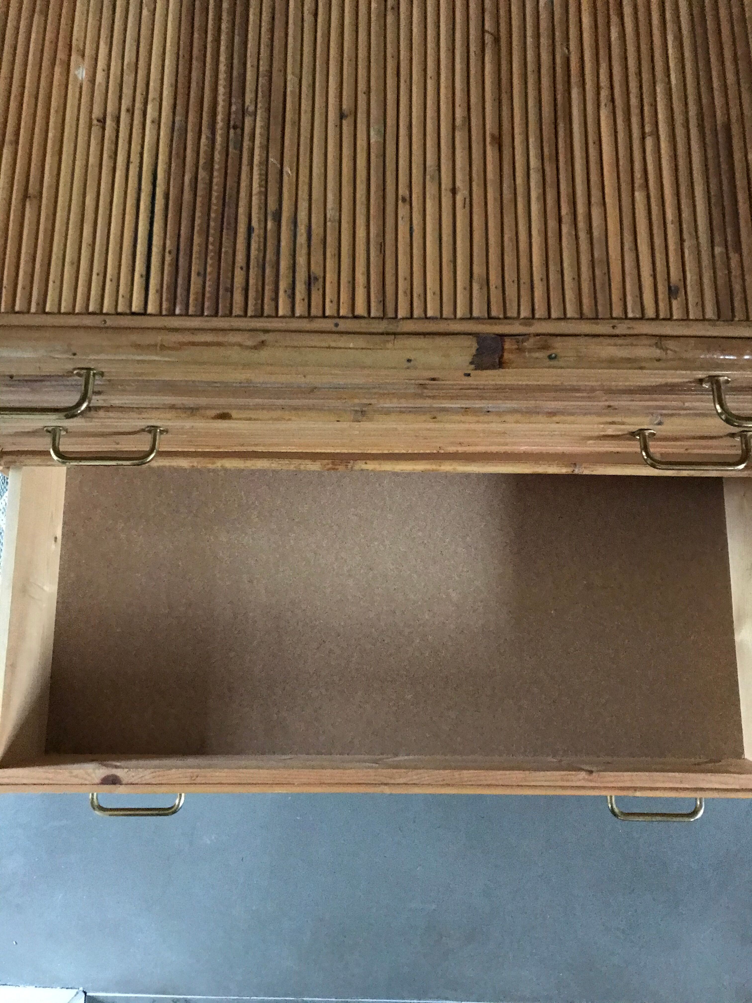 Rattan dresser from the 1950s